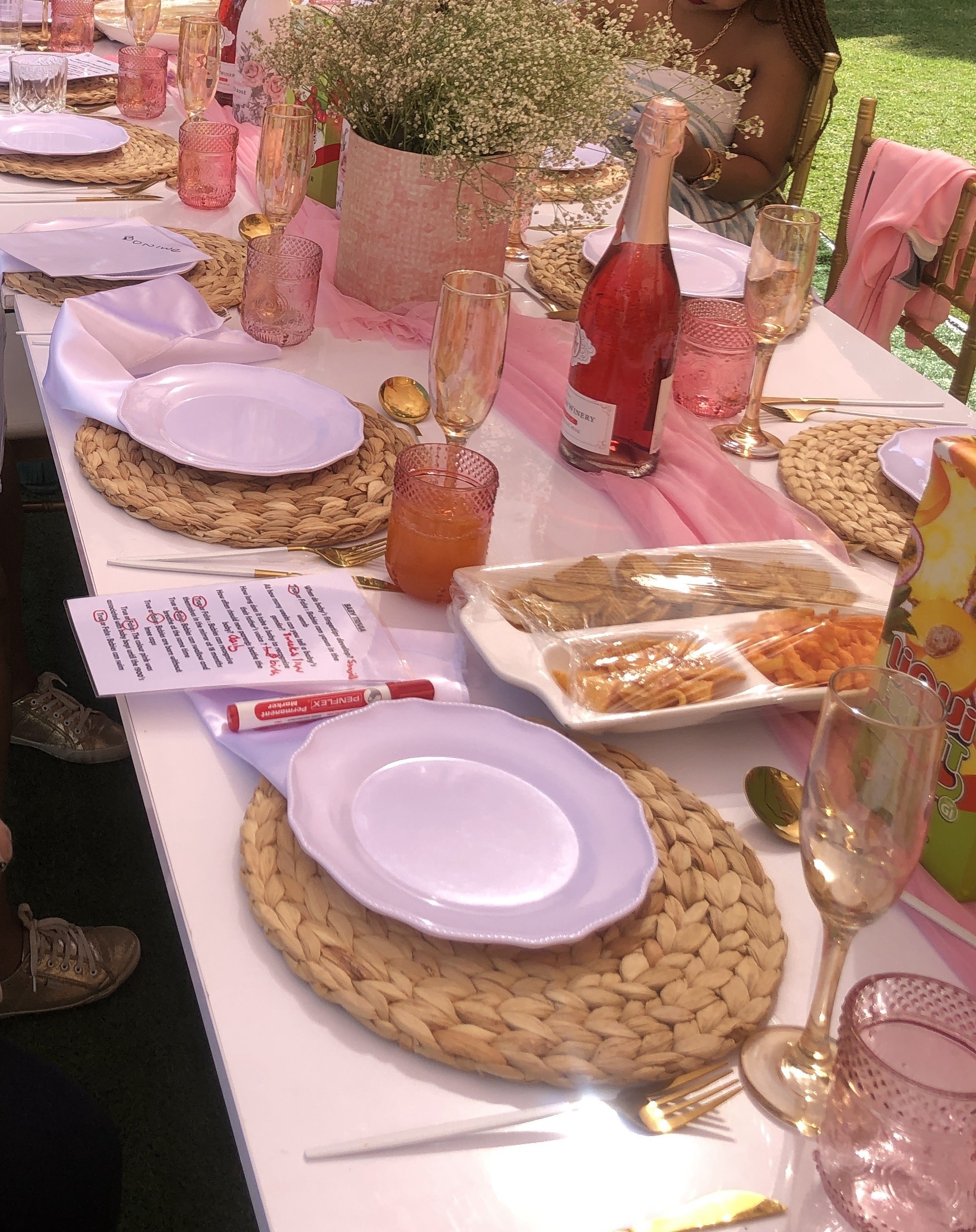 Event décor prepared by TZB Catering
