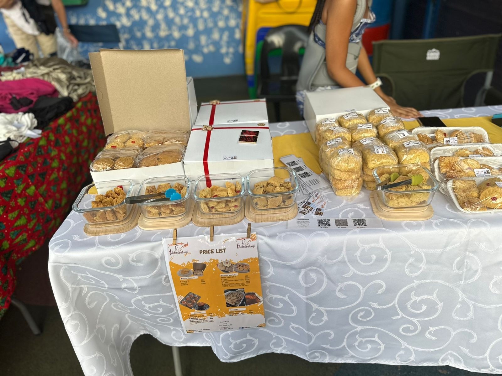 Freshly prepared TZB Potch Scones